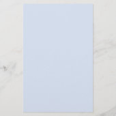 Einfache Schlicht Blue Stationery Briefpapier (Rückseite)