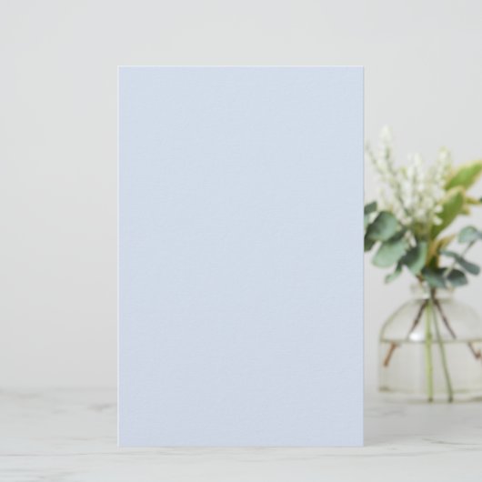 Einfache Schlicht Blue Stationery Briefpapier (Stehend Vorderseite)
