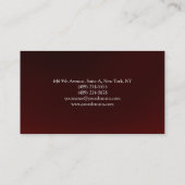 Einfache Schlicht-braune Hintergrundfarbe Original Visitenkarte (Rückseite)