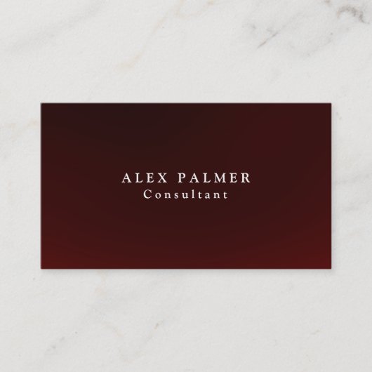 Einfache Schlicht-braune Hintergrundfarbe Original Visitenkarte (Vorderseite)