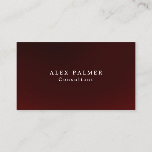Einfache Schlicht-braune Hintergrundfarbe Original Visitenkarte (Vorderseite)