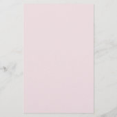 Einfache Schlicht Dusty Rose Stationery Briefpapier (Rückseite)