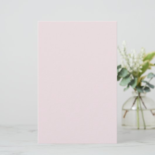 Einfache Schlicht Dusty Rose Stationery Briefpapier (Stehend Vorderseite)