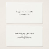 Einfache Schlicht Elegante Minimalistisch Moderne  (Vorne & Hinten)