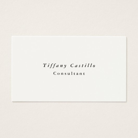 Einfache Schlicht Elegante Minimalistisch Moderne  (Vorderseite)