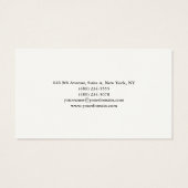 Einfache Schlicht Elegante Minimalistisch Moderne  (Rückseite)