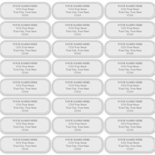 Einfache Schlichte, abgerundete Ecken an den Grenz Aufkleber