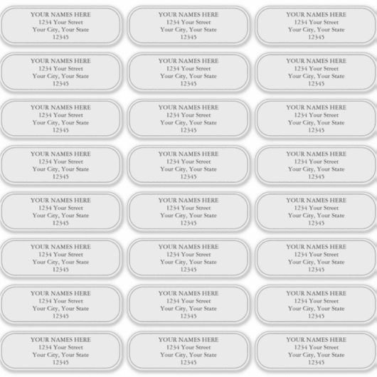 Einfache Schlichte, abgerundete Ecken an den Grenz Aufkleber (Vorderseite)