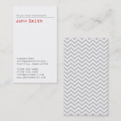 Einfache Schlichte Assistenzkarte Visitenkarte (Vorne/Hinten)