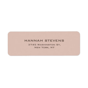 Einfache Schlichte Beige Rosa Elegant Moderne
