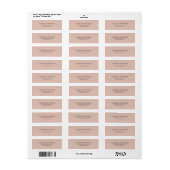 Einfache Schlichte Beige Rosa Elegant Moderne (Vorne)