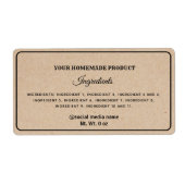 Einfache schlichte Beipackzettel (Vorne)