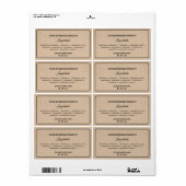 Einfache schlichte Beipackzettel (Vorne)