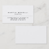 Einfache Schlichte Berufliche Business Card Visitenkarte (Vorne/Hinten)