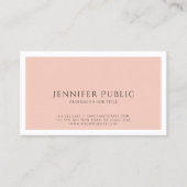 Einfache Schlichte Berufliche Moderne Elegante Far Visitenkarte (Vorderseite)