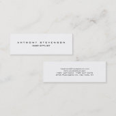 Einfache Schlichte Berufliche Stylist Mini Mini Visitenkarte (Vorne/Hinten)