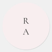 Einfache Schlichte Blütenfarbe Solid Background Mo Runder Aufkleber (Vorderseite)