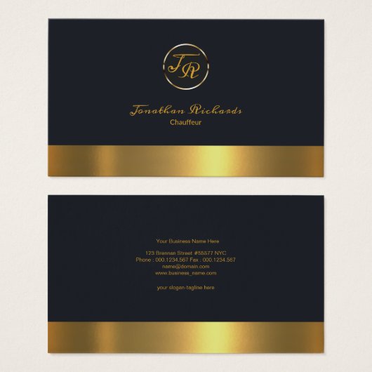 Einfache Schlichte Chauffeur für Monogram (Vorne & Hinten)