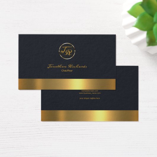 Einfache Schlichte Chauffeur für Monogram (Schreibtisch)