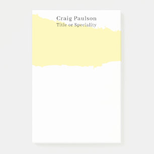 Einfache Schlichte Creme Schwarz-weiß Minimalistis Post-it Klebezettel