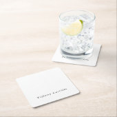 Einfache Schlichte Elegant Moderne Rechteckiger Pappuntersetzer (Vor Ort)