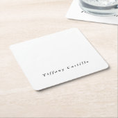 Einfache Schlichte Elegant Moderne Rechteckiger Pappuntersetzer (angewinkelt)