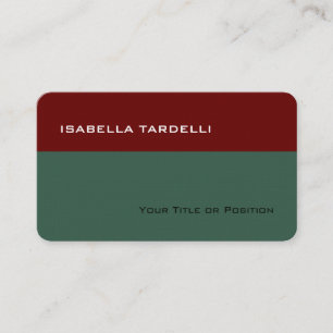 Einfache Schlichte Elegante Premium Linen Visitenkarte