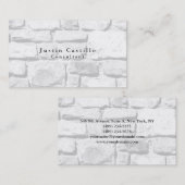 Einfache Schlichte Elegante Wall Stones Moderne Visitenkarte (Vorne/Hinten)