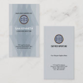 Einfache schlichte elegante zweischneidige visitenkarte (Vorne/Hinten)