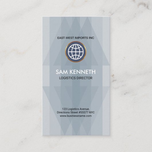 Einfache schlichte elegante zweischneidige visitenkarte (Vorderseite)