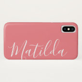 Einfache Schlichte, feste Farbe Case-Mate iPhone Hülle (Rückseite (Horizontal))