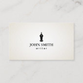 Einfache Schlichte Freelance Writer Minimalistisch Visitenkarte (Vorderseite)