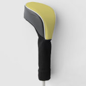 Einfache schlichte Gelbe Akazie Golf Headcover (angewinkelt)