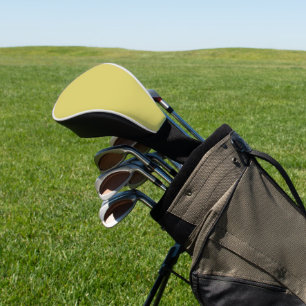Einfache schlichte Gelbe Akazie Golf Headcover