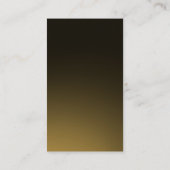 Einfache, Schlichte Gold Look Business Card Visitenkarte (Rückseite)