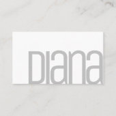 Einfache Schlichte Graue Minimalistische Moderne B Visitenkarte (Vorderseite)