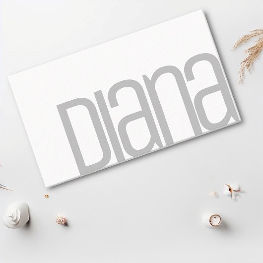 Einfache Schlichte Graue Minimalistische Moderne B Visitenkarte