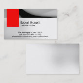 Einfache Schlichte, graue, moderne Visitenkarte (Vorne/Hinten)