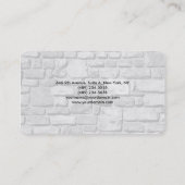 Einfache Schlichte Graumauer Minimalistisch Modern Visitenkarte (Rückseite)