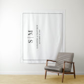 Einfache Schlichte Hintergrundhochzeit Wandteppich (Beispiel)