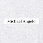 Einfache Schlichte Individuelle Name-Labels Etiketten (Design 1)