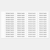 Einfache Schlichte Individuelle Name-Labels Etiketten (Blatt)