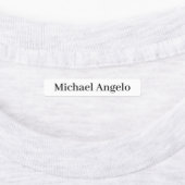 Einfache Schlichte Individuelle Name-Labels Etiketten (Befestigt)