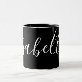 Einfache Schlichte Isabella Zweifarbige Tasse (Mittel)