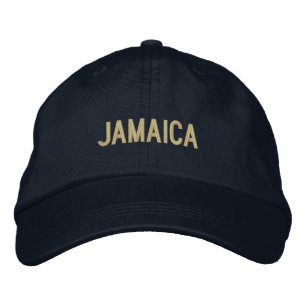 Einfache Schlichte Jamaica-Wortfarbe Bestickte Baseballkappe