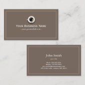 Einfache Schlichte Kaffeeshop-Visitenkarte Visitenkarte (Vorne/Hinten)