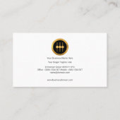 Einfache schlichte kreative solide visitenkarte (Rückseite)