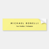 Einfache Schlichte Minimal Elegant Modernes, helle Autoaufkleber (Vorne)