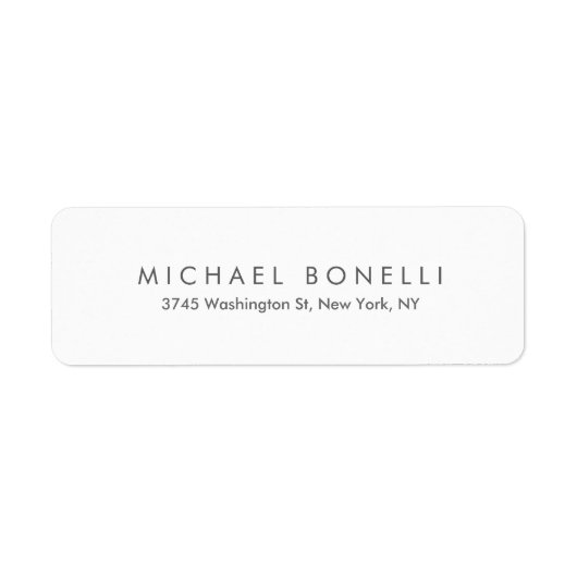 Einfache Schlichte Minimalistische Elegant Moderne (Vorne)