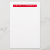 Einfache Schlichte Minimalistische Elegant Moderne Briefpapier (Vorderseite)